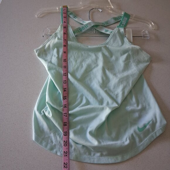 NIKE Dri-Fit Light Teal Blue Racer Back Athletic Top Women's Size XS - Picture 9 of 15